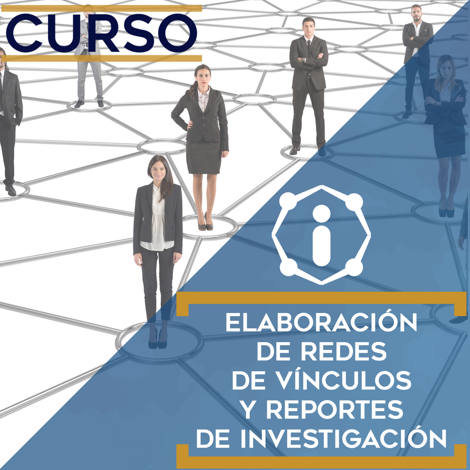 Curso sobre la elaboración de redes de vínculos y reportes de investigación.